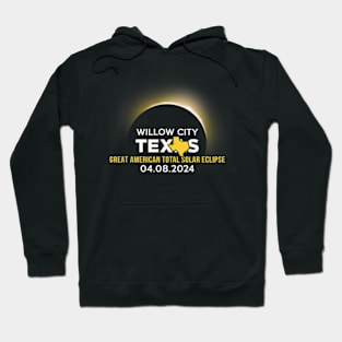Willow City Tx Texas Total Solar Eclipse 2024 Hoodie